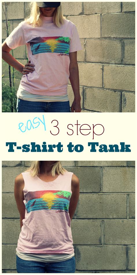 t shirt into tank top.